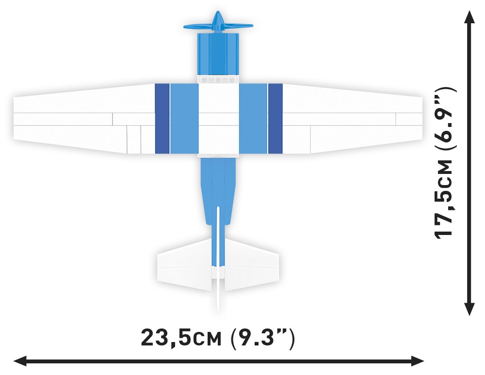 Cobi Cessna Skyhawk White Blue